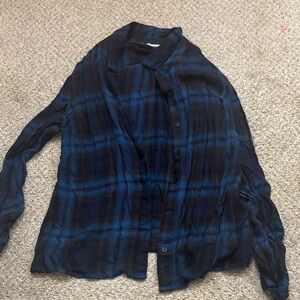 Miami Navy and Black Flannel